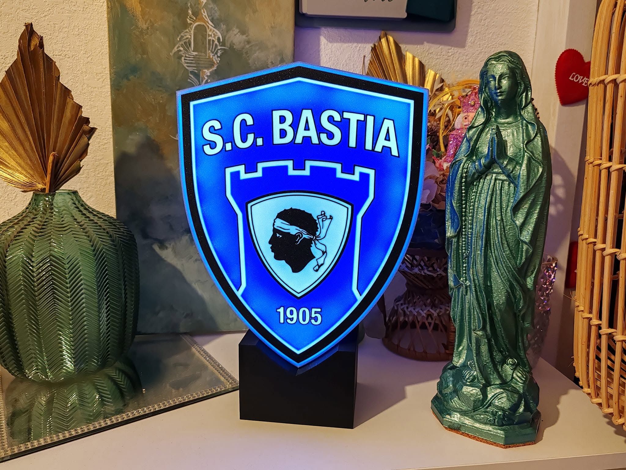 Lampe LED personnalisée imprimée en 3D